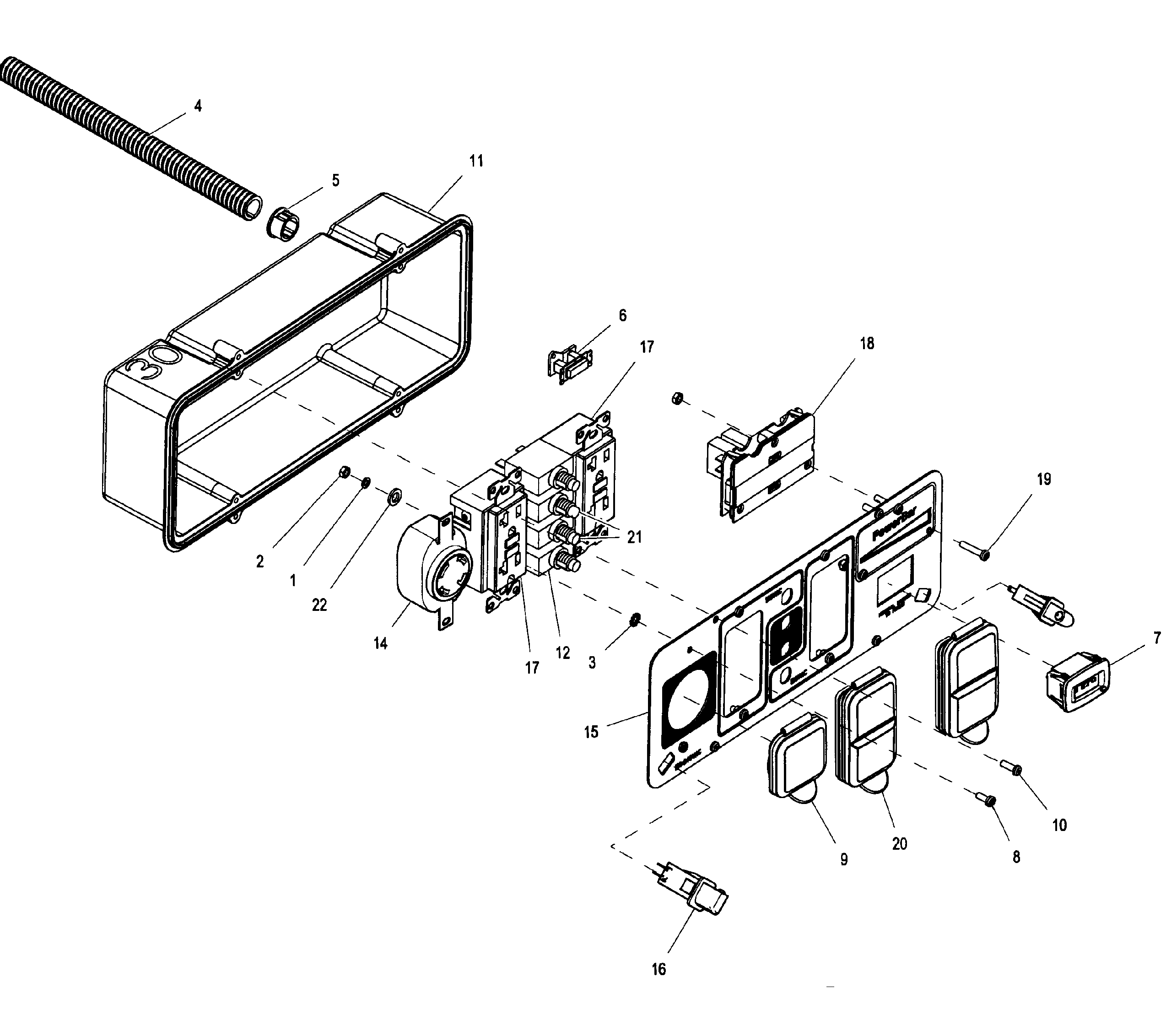 Generac 005747-0 control panel diagram