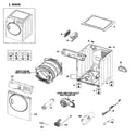 Samsung DV219AGW/XAA-01 main assy diagram