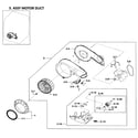 Samsung DV219AGW/XAA-01 motor duct diagram