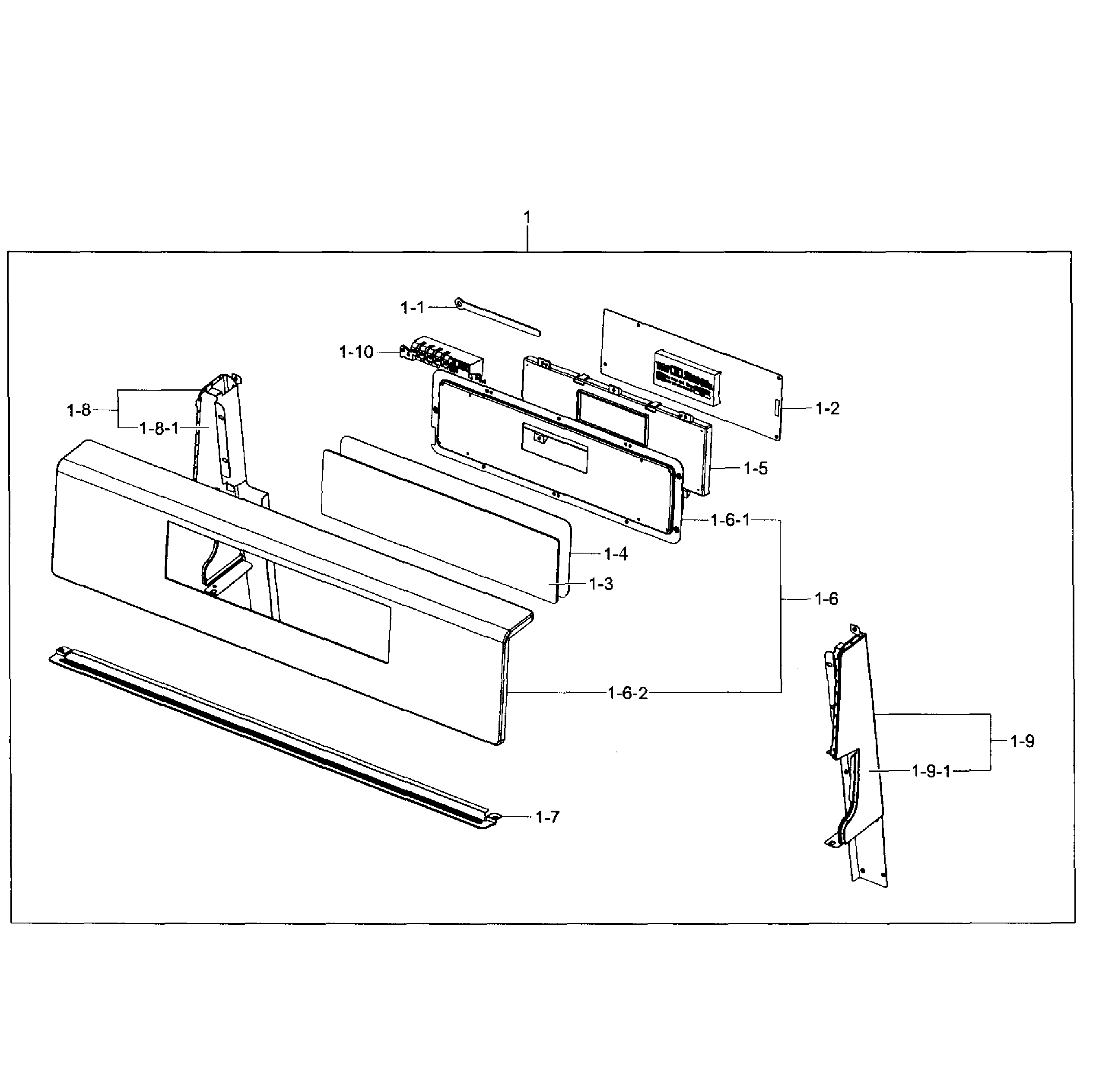 Samsung NX583G0VBWW/AA-00 control box diagram