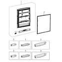 Samsung RB215ACWP/XAA-01 refrigerator door diagram