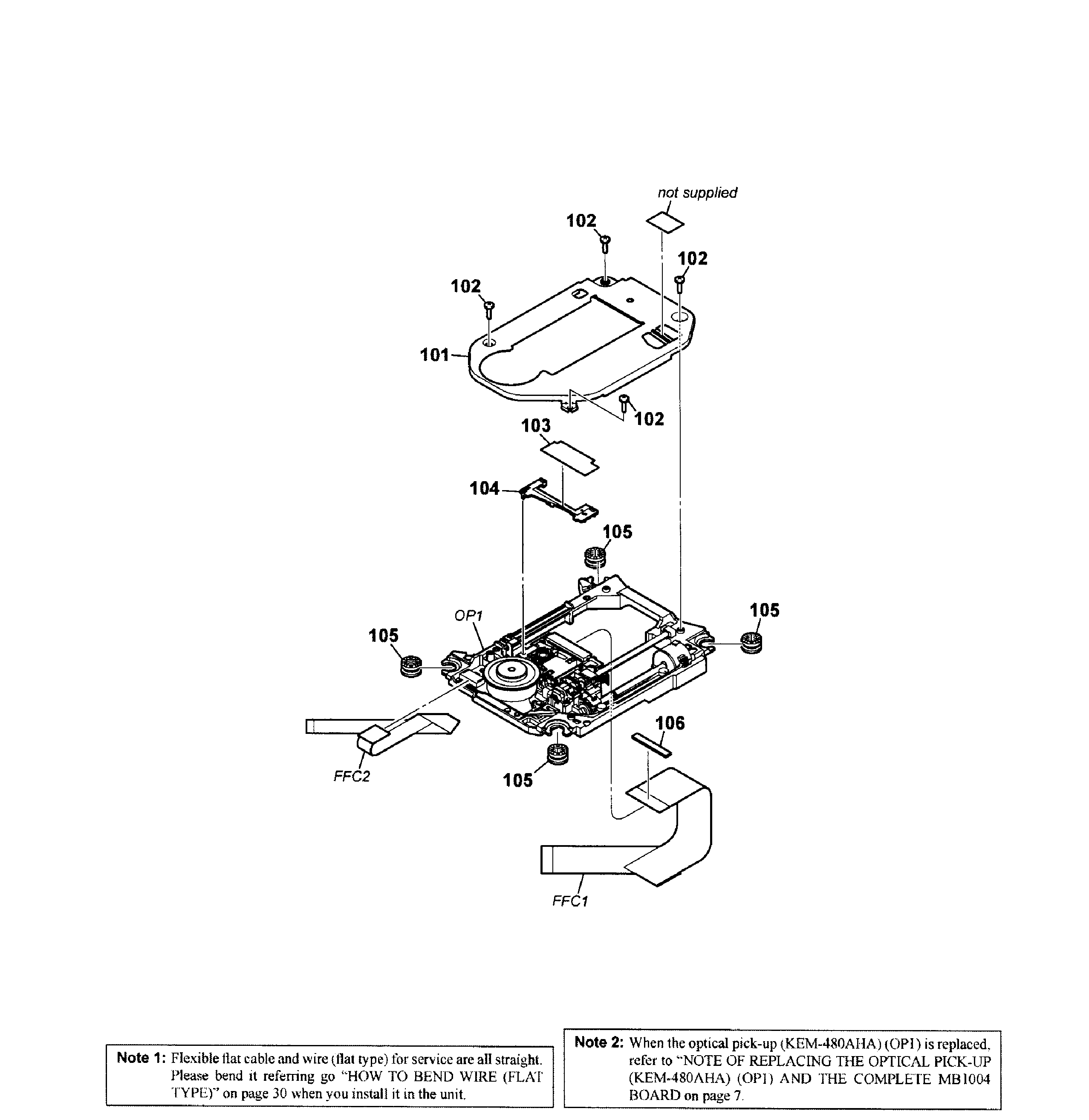Sony BDV-N7100W optical diagram