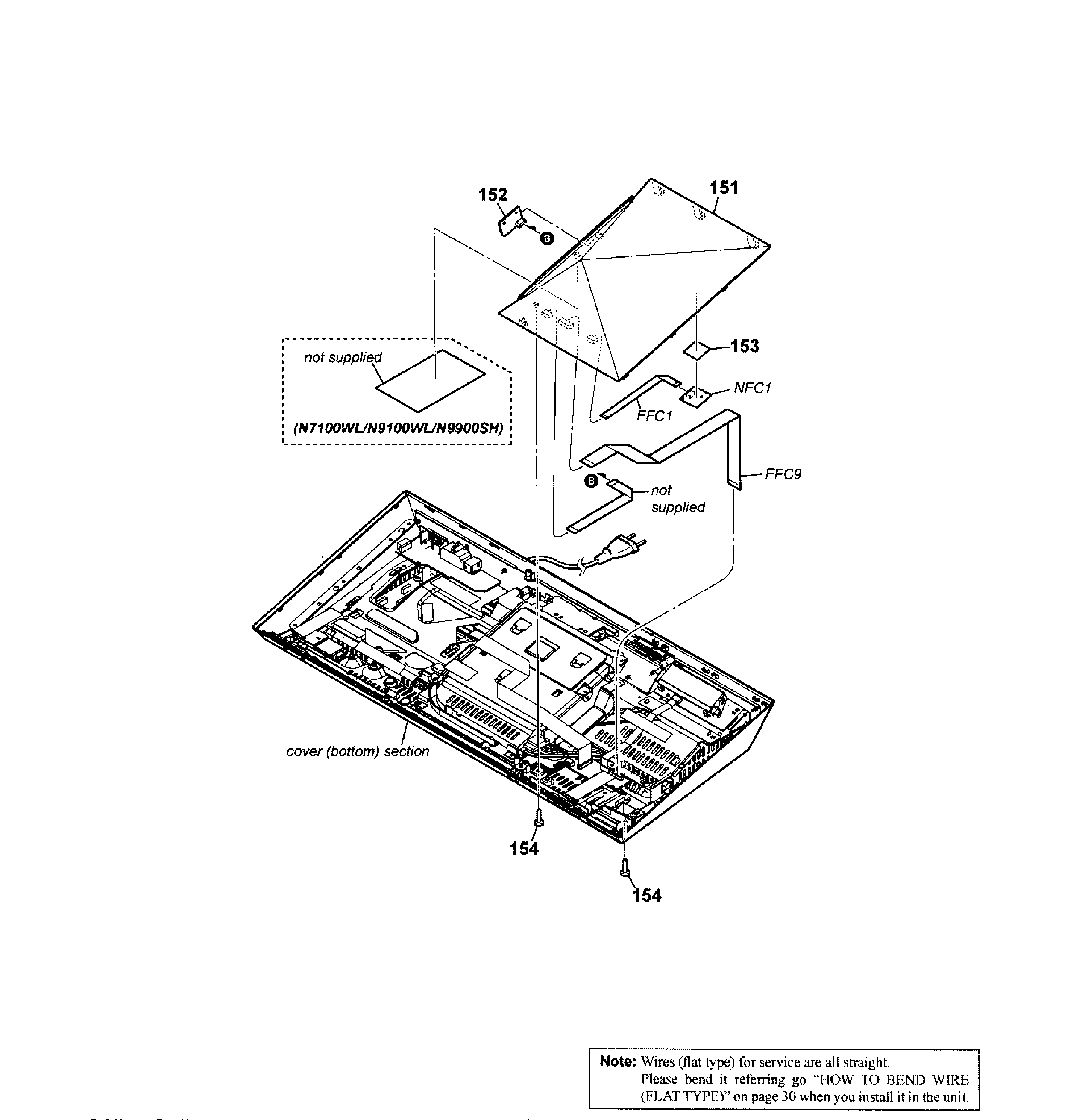 Sony BDV-N7100W touch board diagram