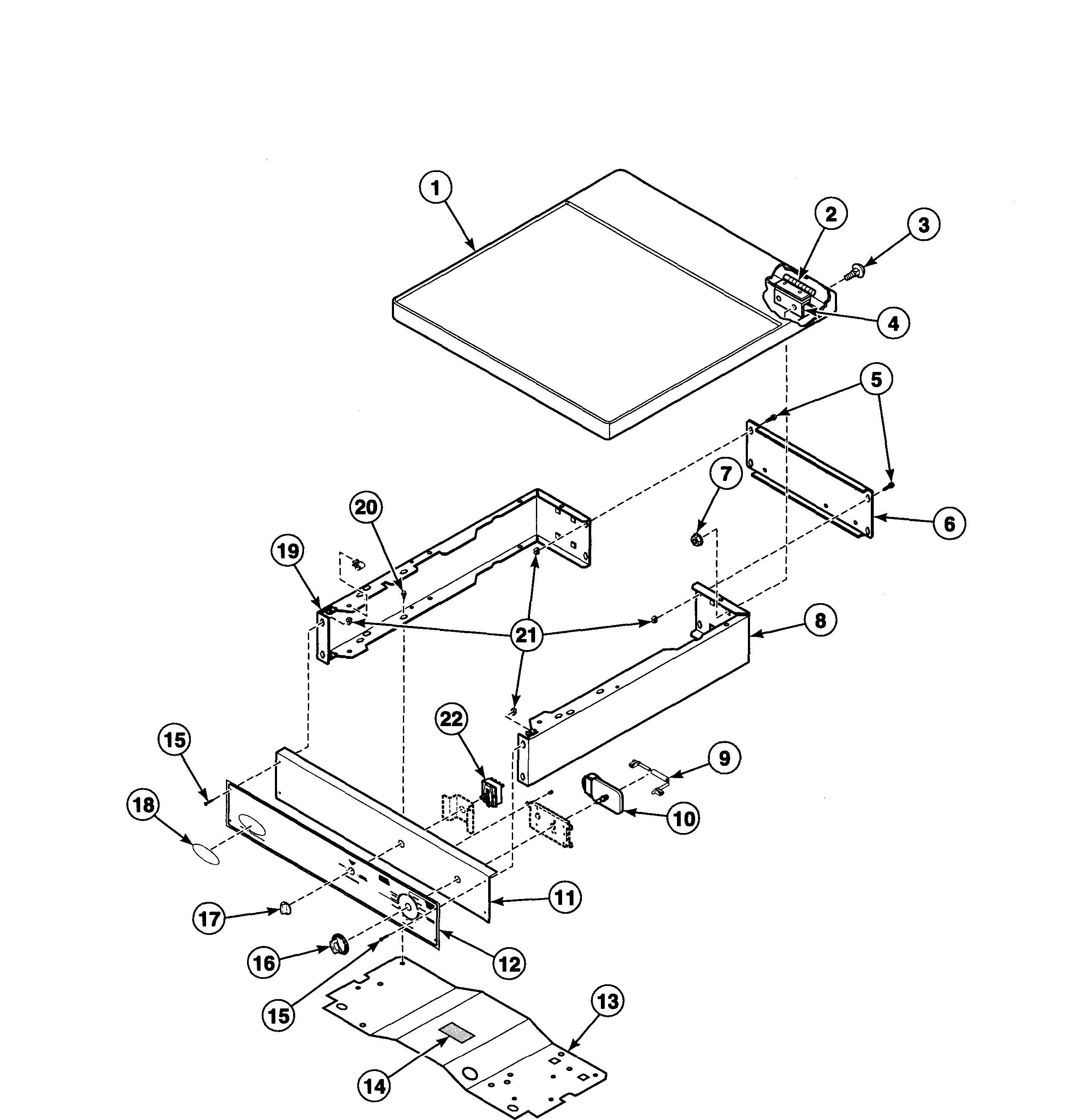 Speed Queen FEU17AWF1702 control cabinet diagram