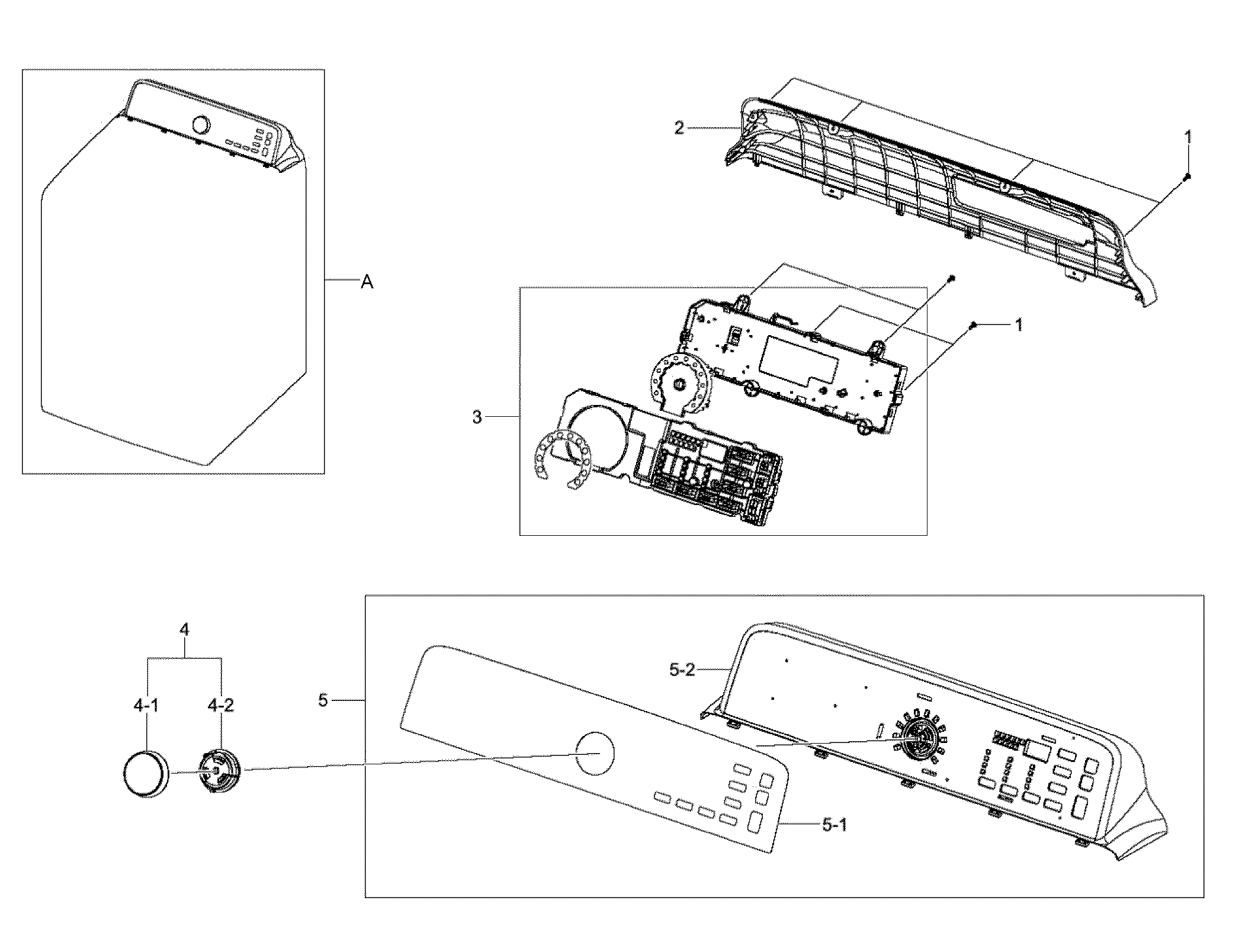 Samsung DV400EWHDWR/AA-00 control panel diagram