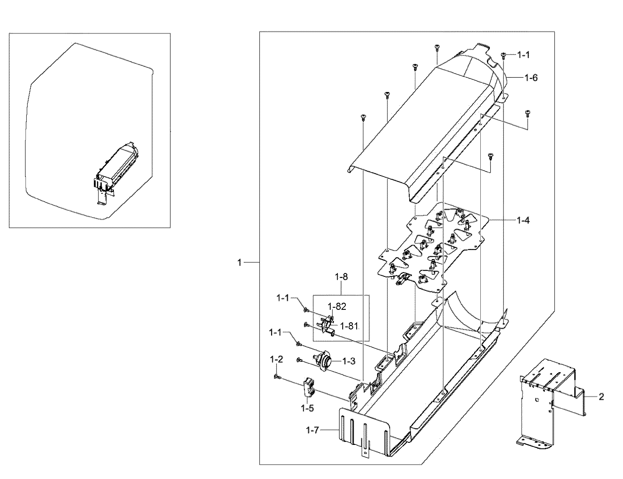 Samsung DV400EWHDWR/AA-00 duct heater diagram