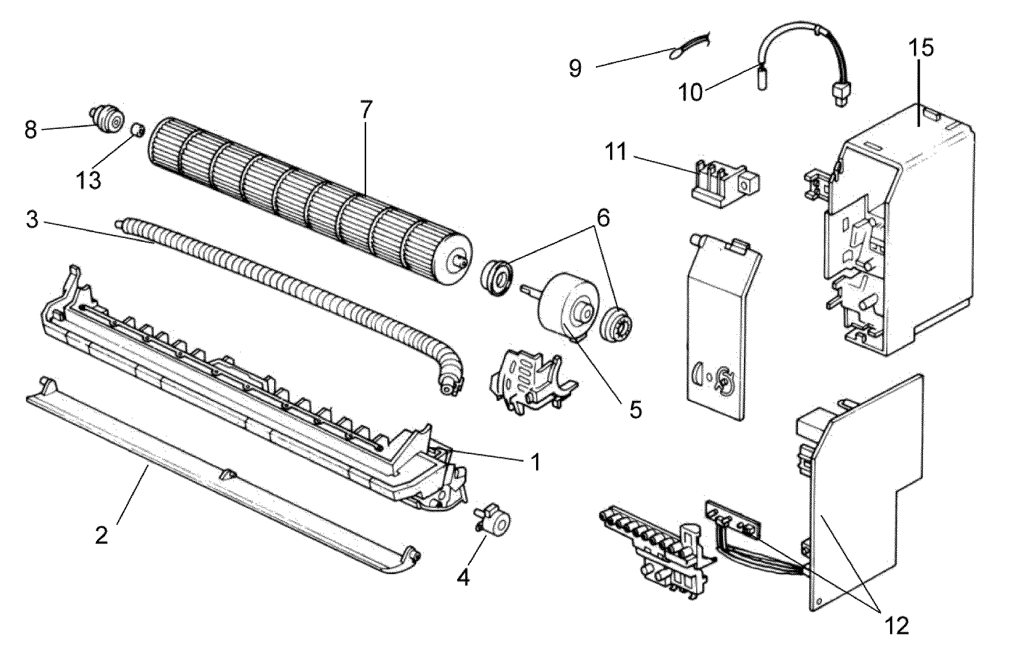 Mitsubishi MS09NWWH electrical parts diagram