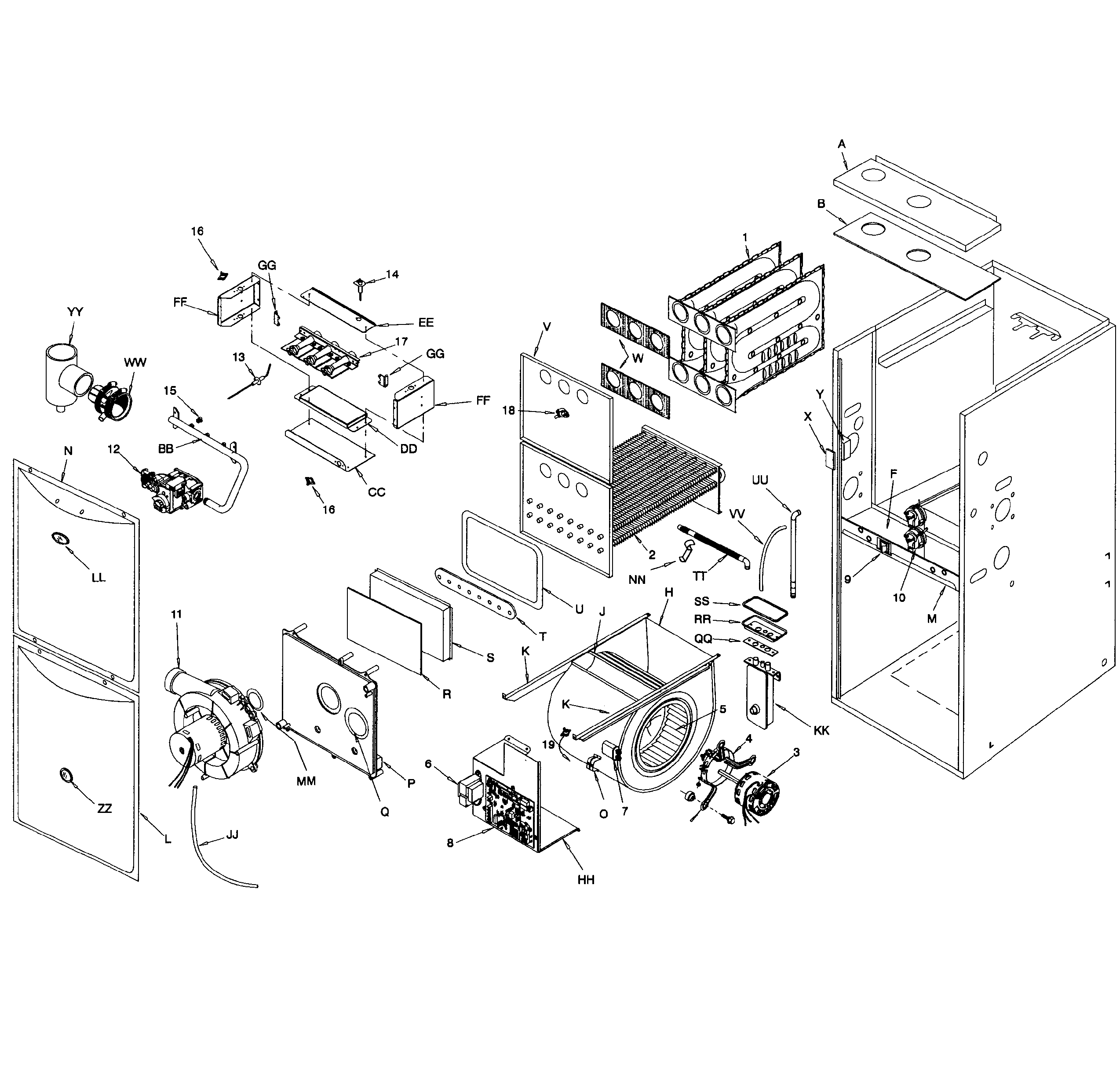 ICP N9MP2100J20C2 furnace diagram
