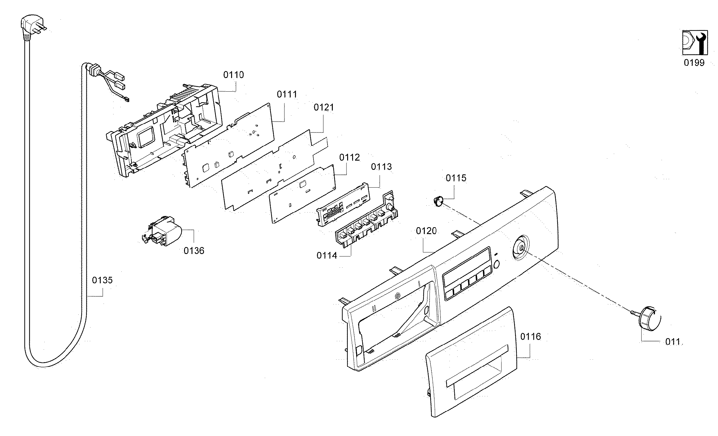 Bosch WAP24201UC/11 control panel diagram