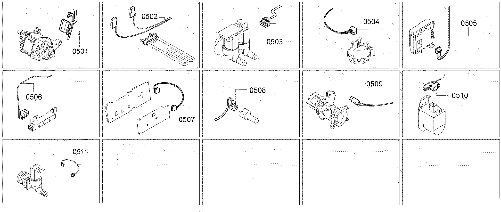 Bosch WAP24201UC/11 harness assy diagram