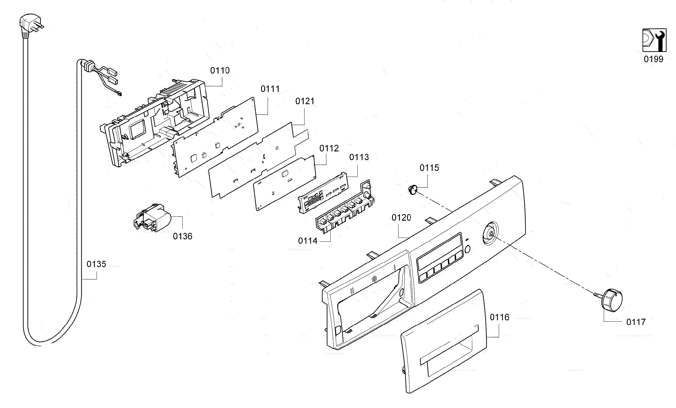 Bosch WAP24202UC/05 control panel diagram