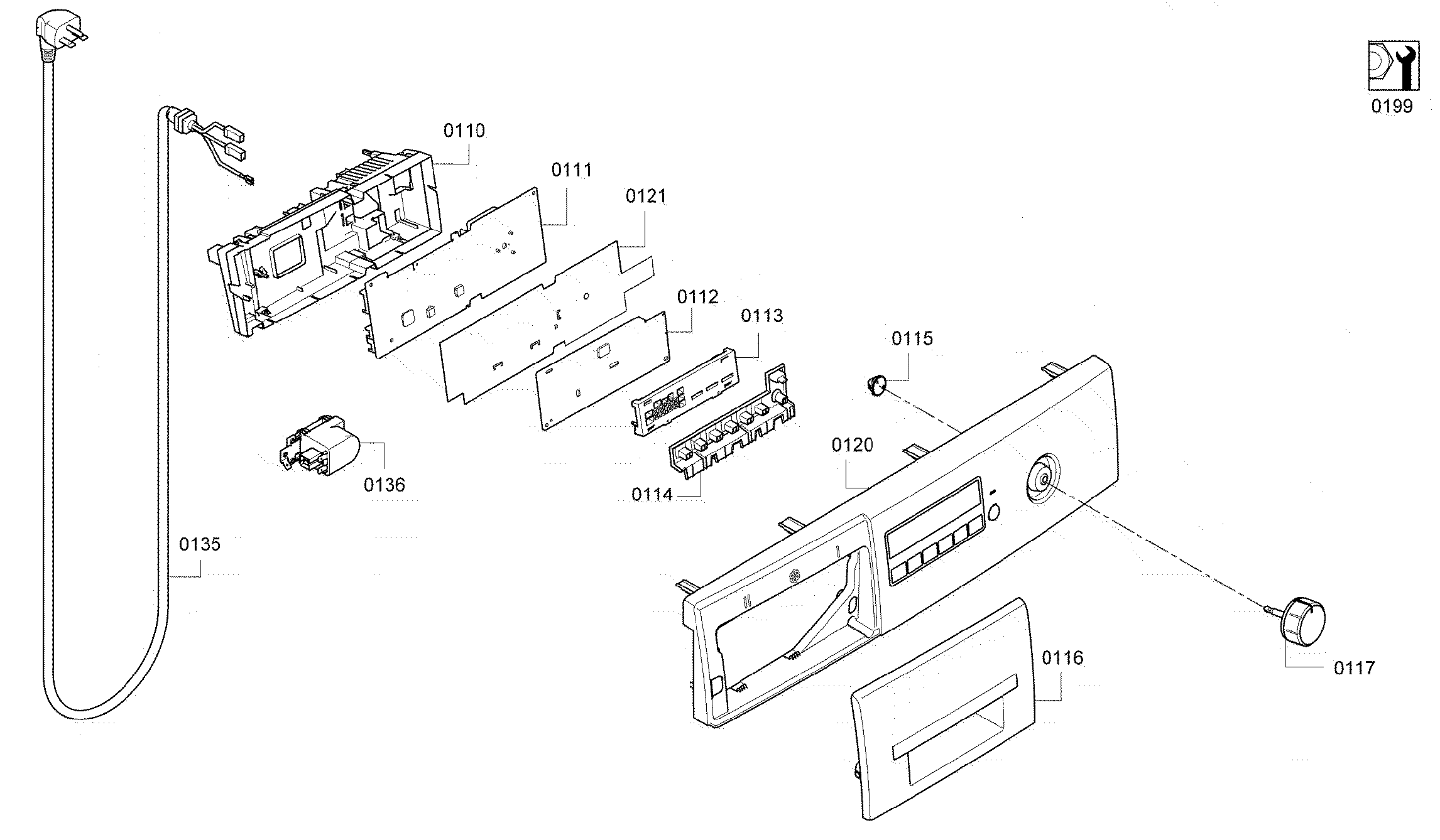 Bosch WAP24202UC/11 control panel diagram