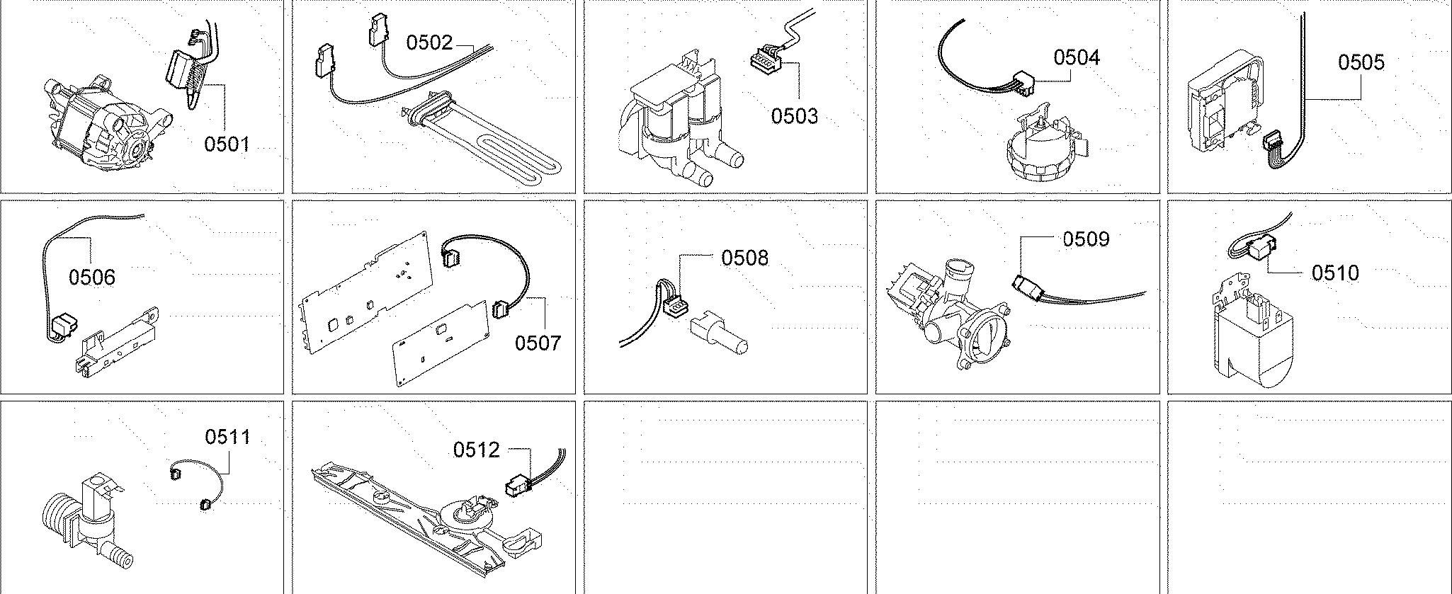 Bosch WAP24202UC/11 harness assy diagram