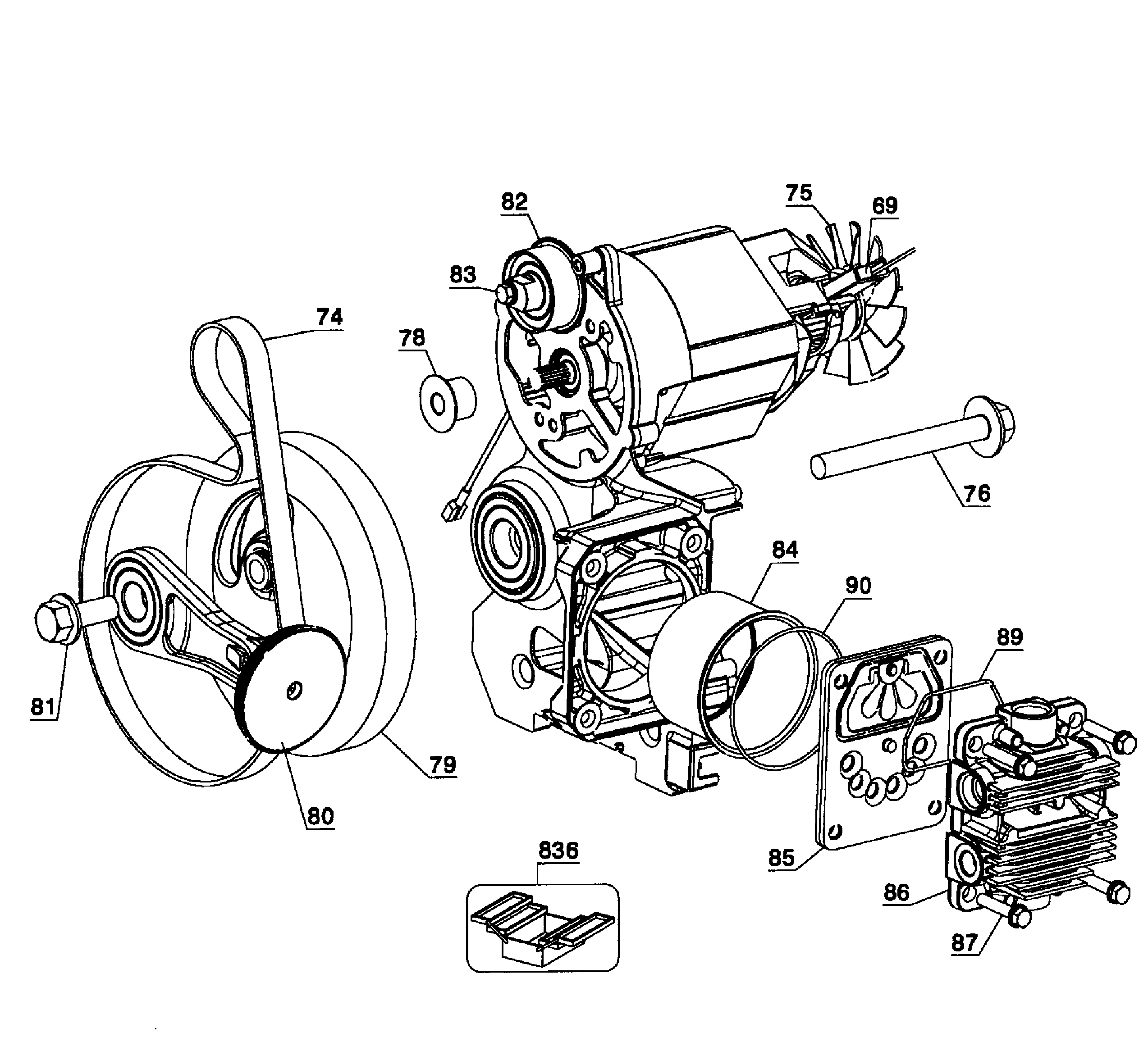 DeWalt D55146 TYPE 3 motor assy diagram
