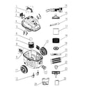 Craftsman 12516823 vacuum assy diagram