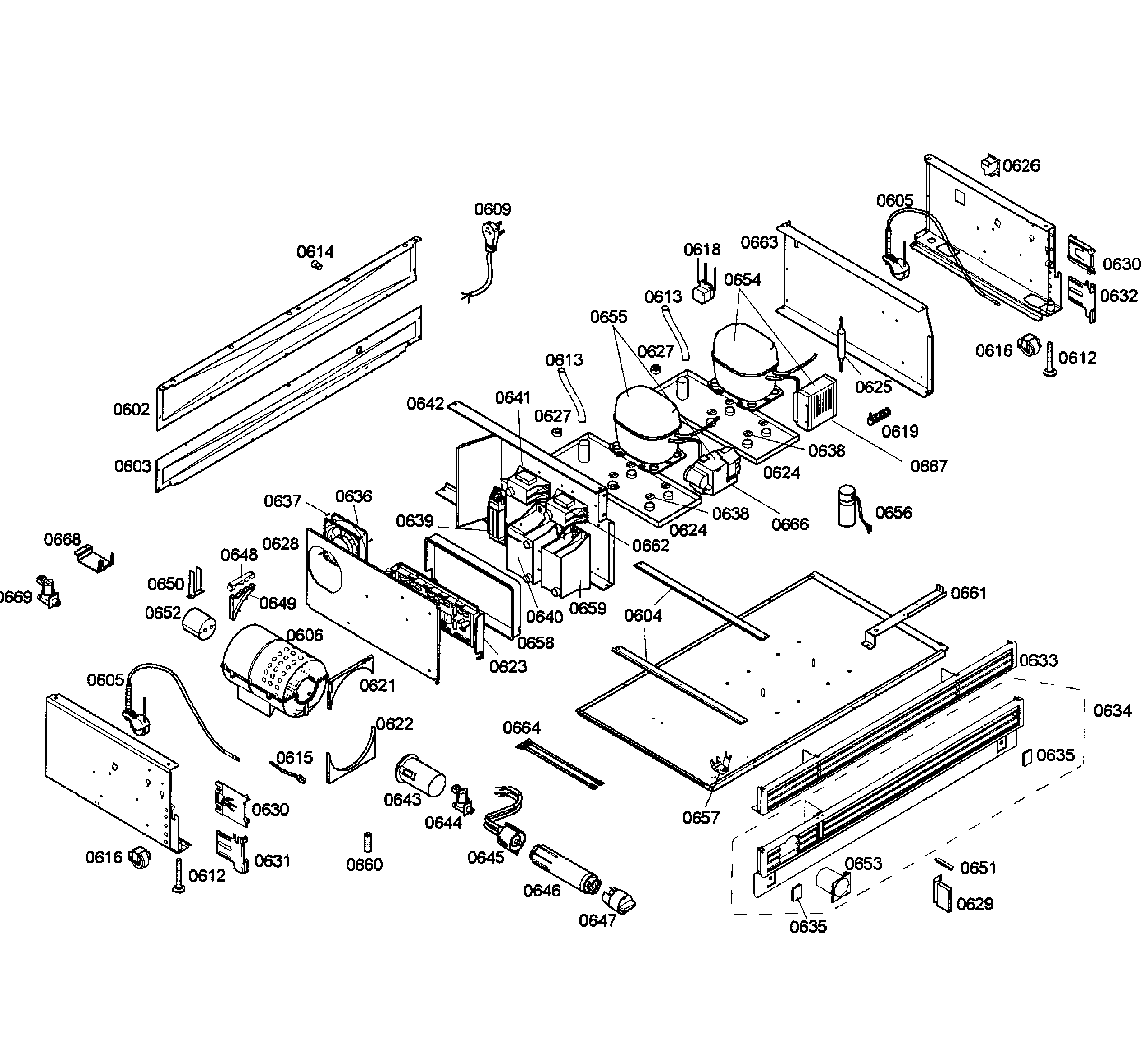 Thermador T36IT71NNP/12 compressors diagram