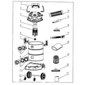 Craftsman 12517608 vacuum assy diagram