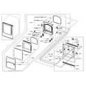 Samsung DV50F9A6EVW/A2-00 front/door assy diagram