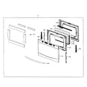 Samsung NX58F5500SS/AA-00 door assy diagram