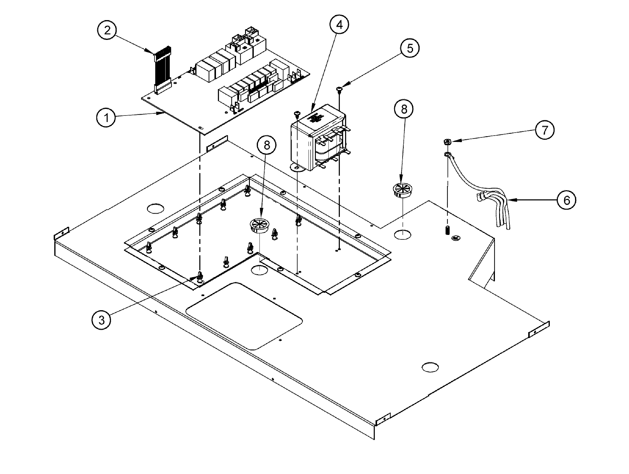 Dacor RO230FS electrical parts diagram