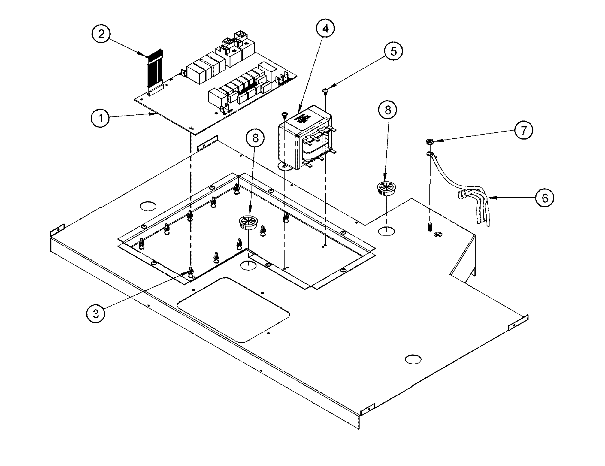 Dacor RO130FS electrical parts diagram