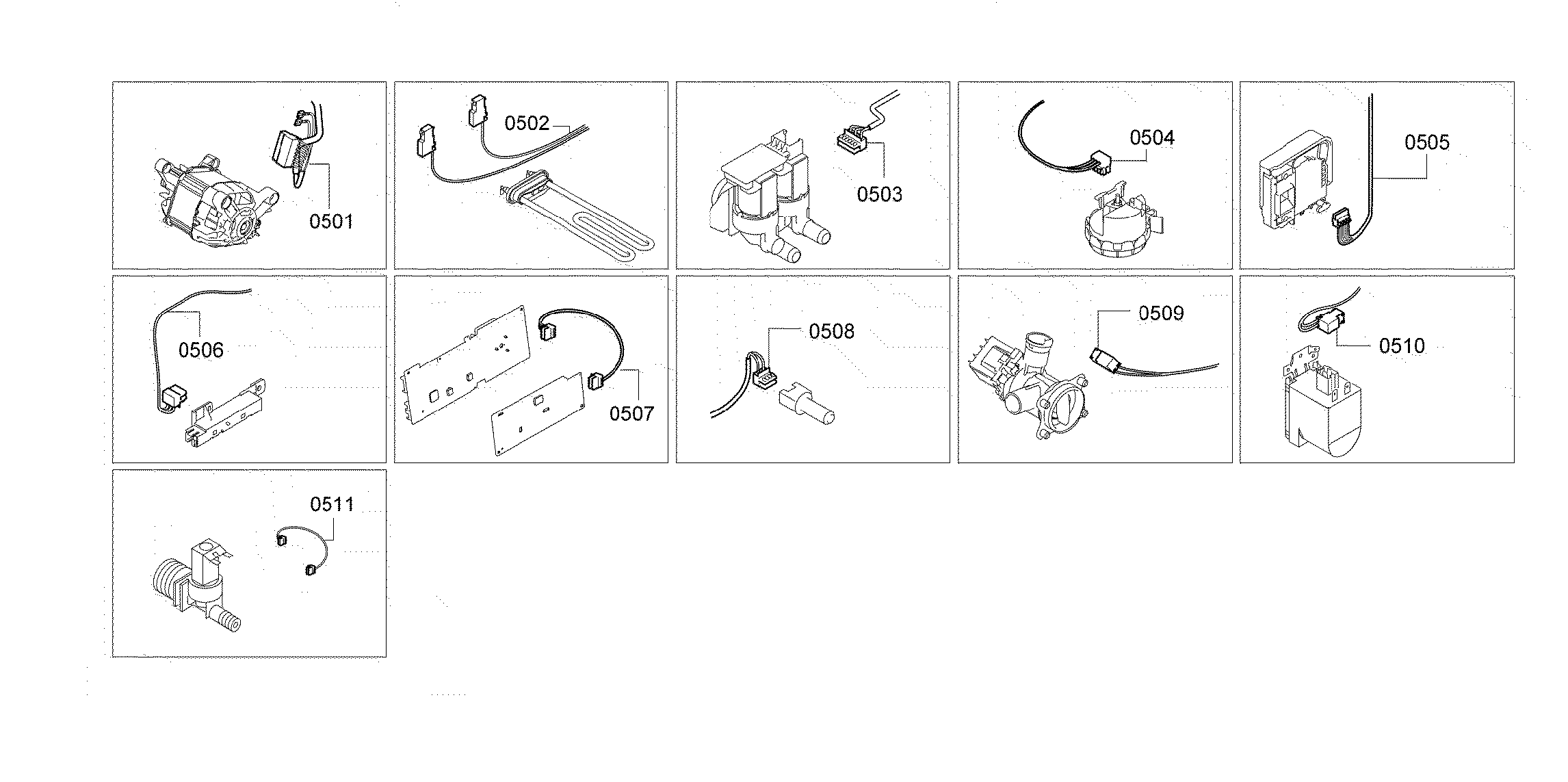 Bosch WAP24200UC/05 miscellaneous parts diagram