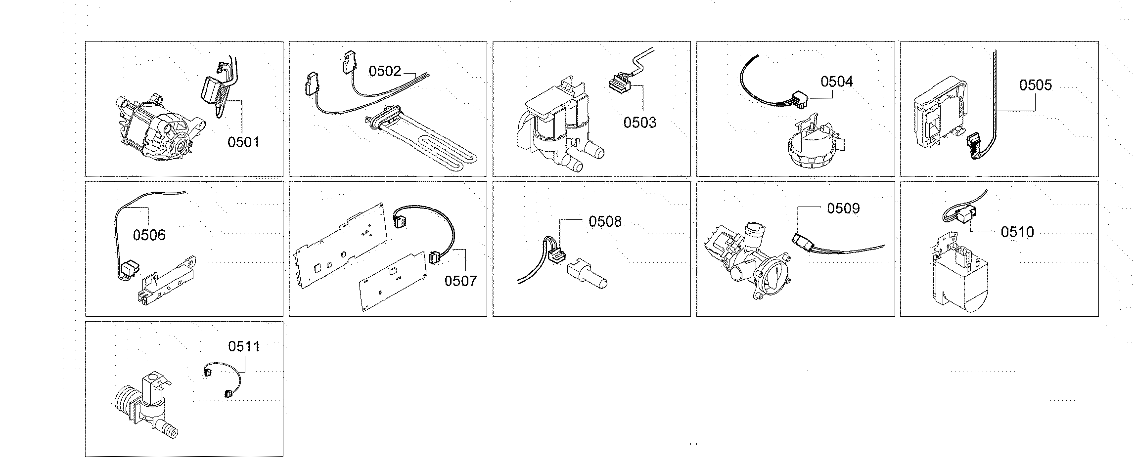 Bosch WAP24201UC/05 miscellaneous parts diagram
