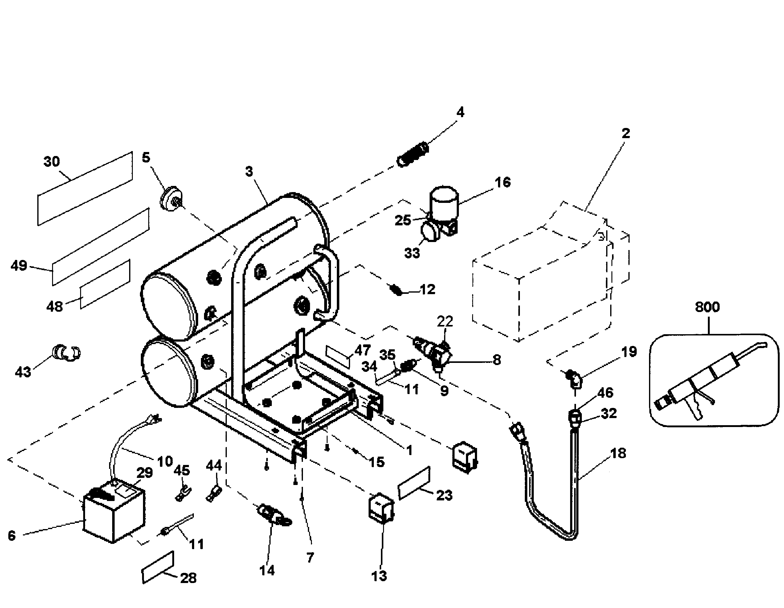 DeWalt D55153 TYPE 2 compressor assy diagram