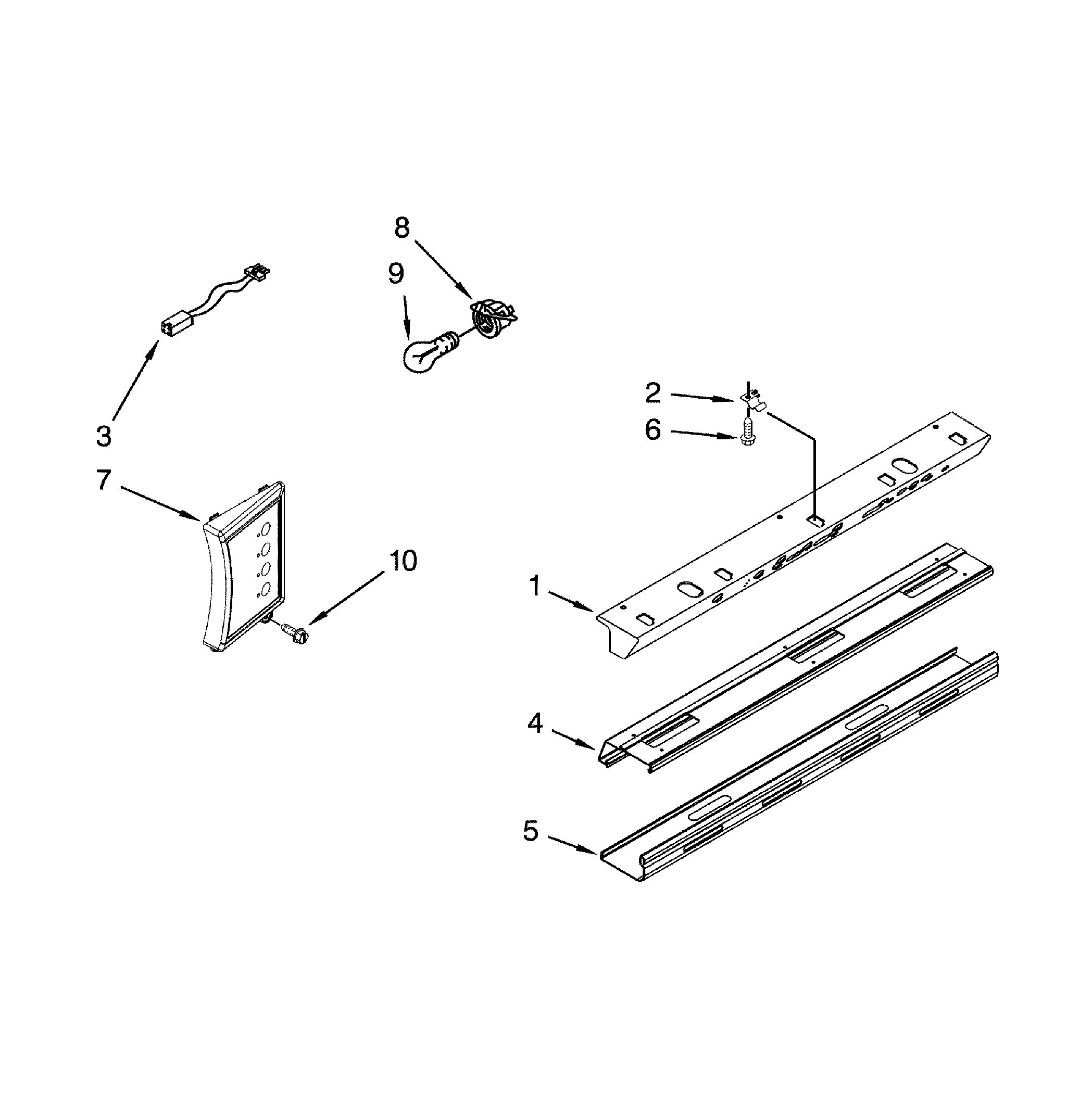 Dacor DYF42BIWS00 control panel diagram