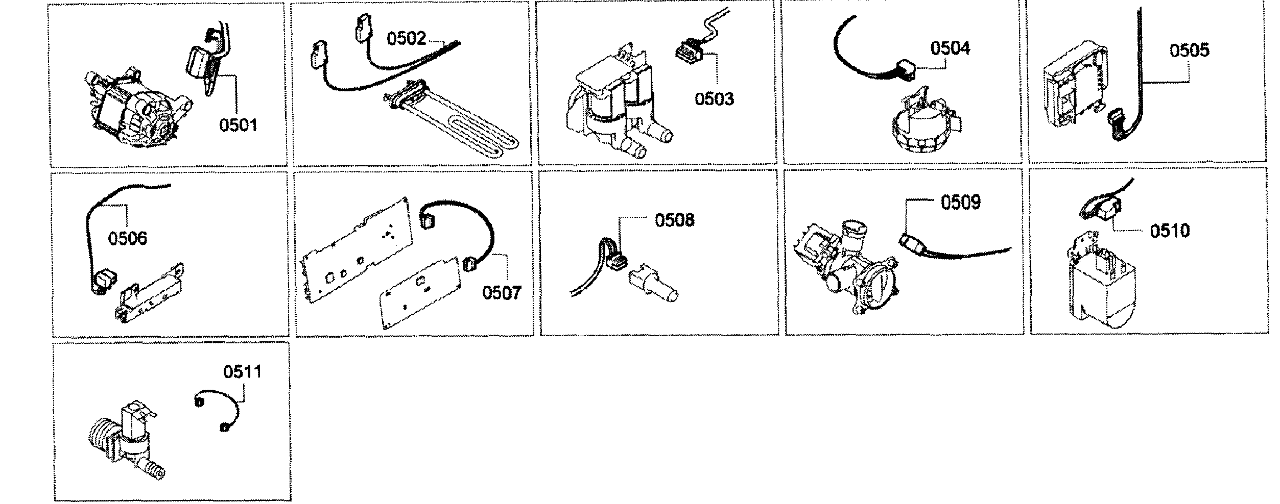 Bosch WAP24200UC/11 miscellaneous parts diagram