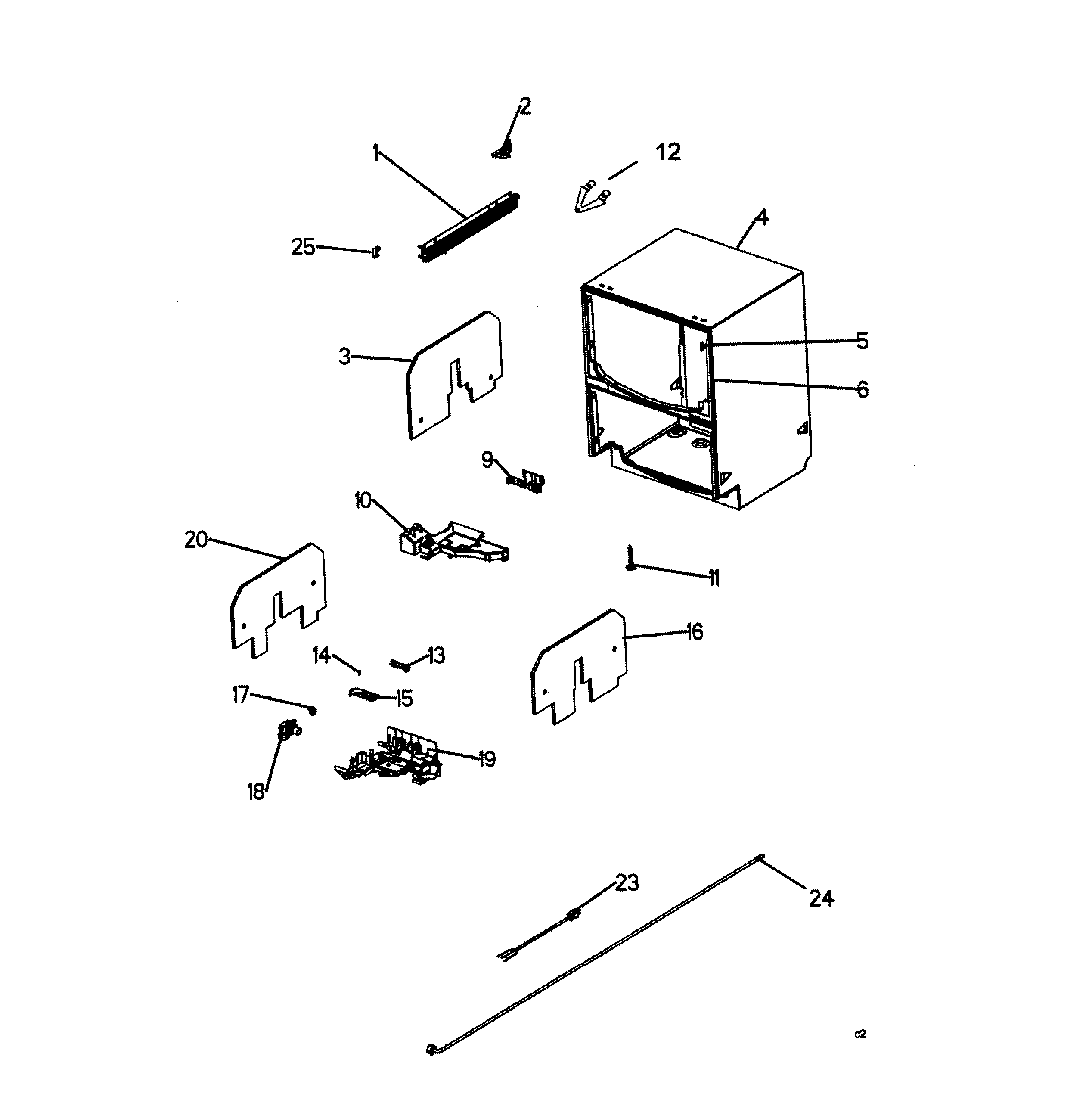 Fisher & Paykel DD603-88270 cabinet diagram
