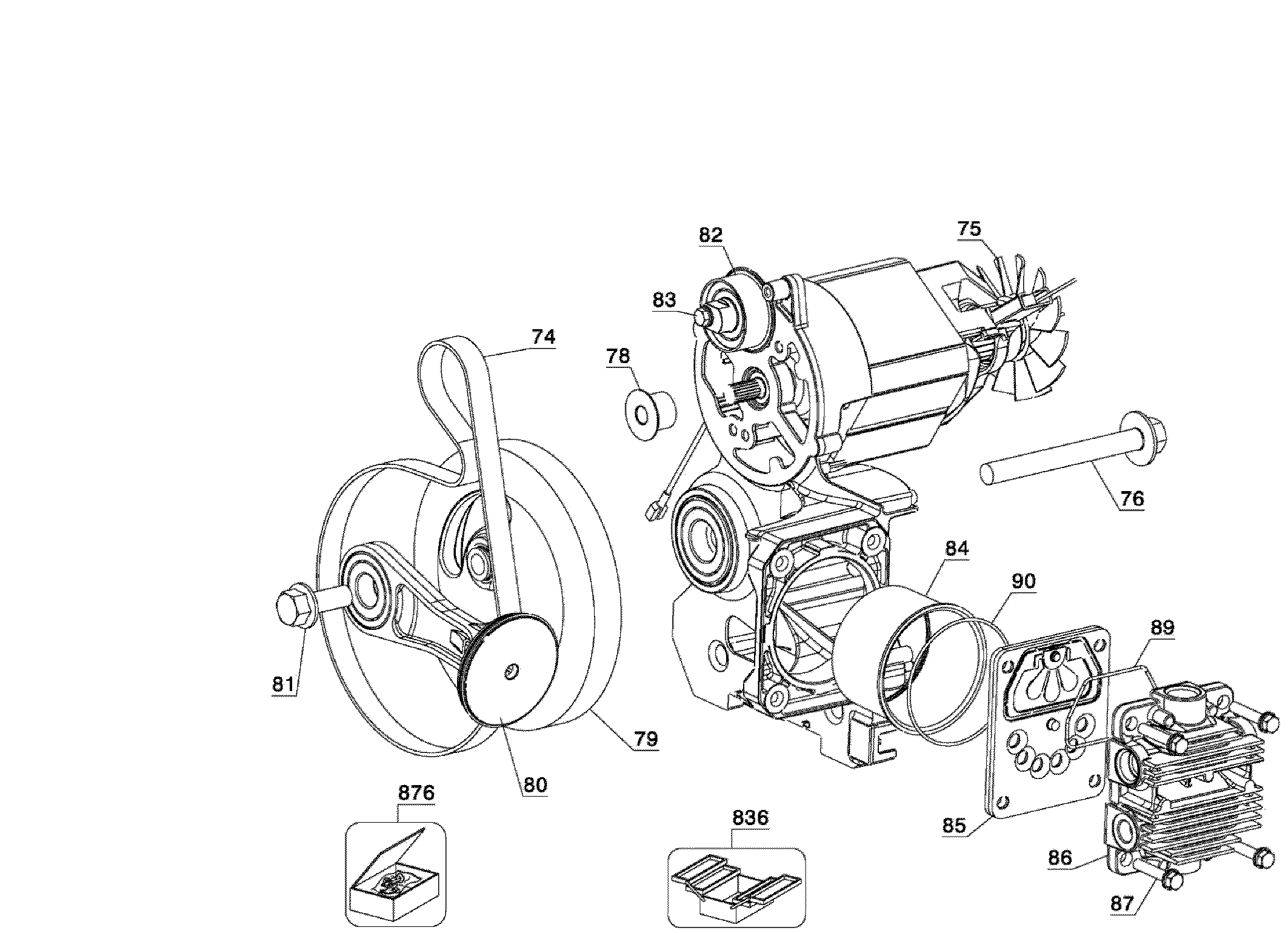 DeWalt D55146 TYPE 1 motor assy diagram