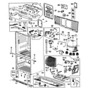 Samsung RF263AERS/XAA-00 cabinet assy diagram