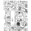 Samsung RF266AEPN/XAA-00 cabinet assy diagram
