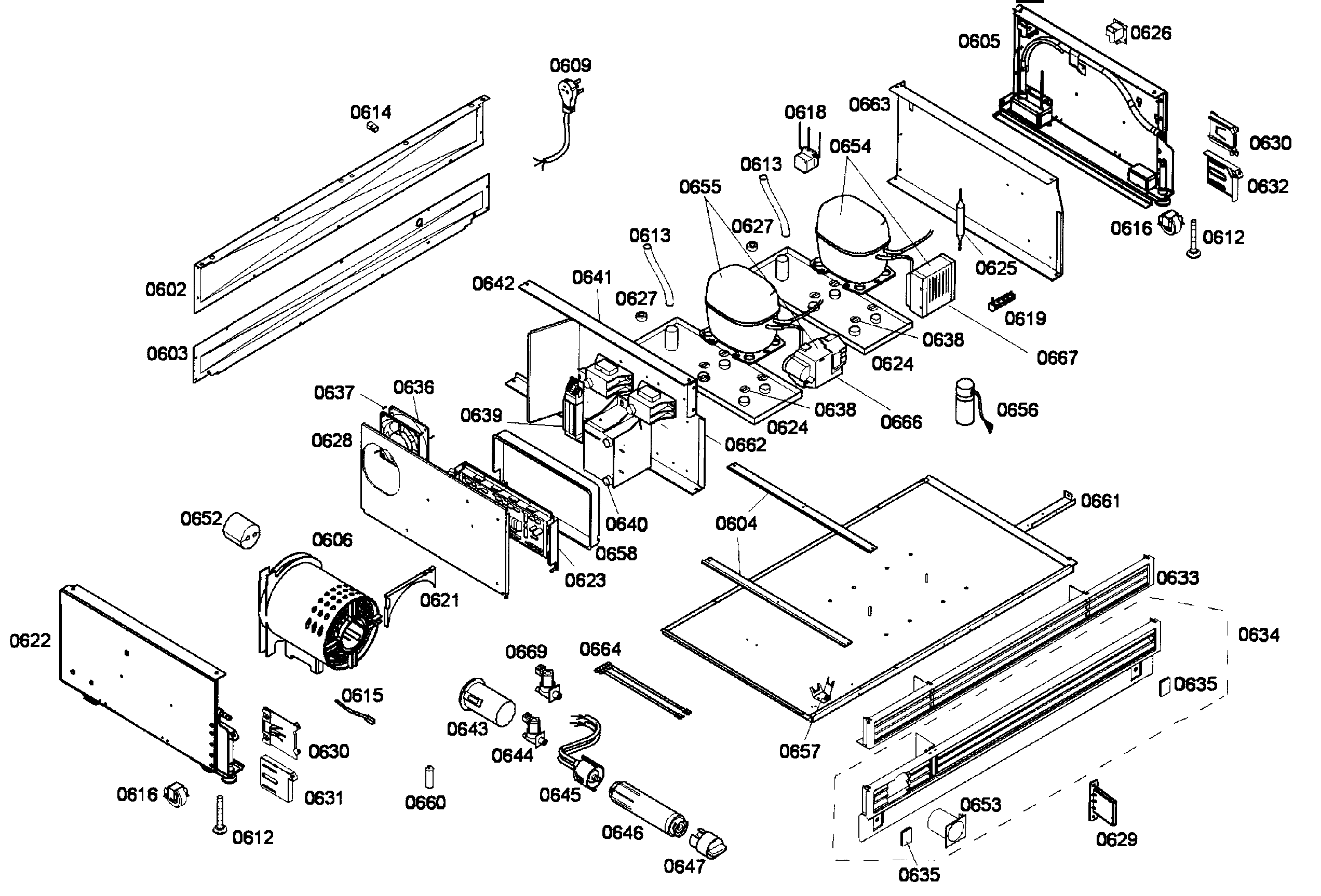 Thermador T36IT71NNP/23 compressor diagram