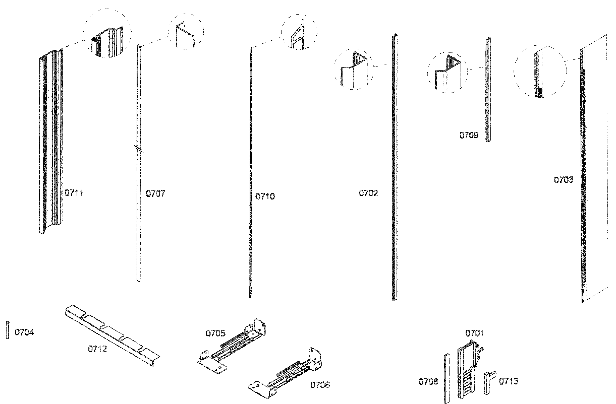 Thermador T36IT71NNP/23 trim diagram