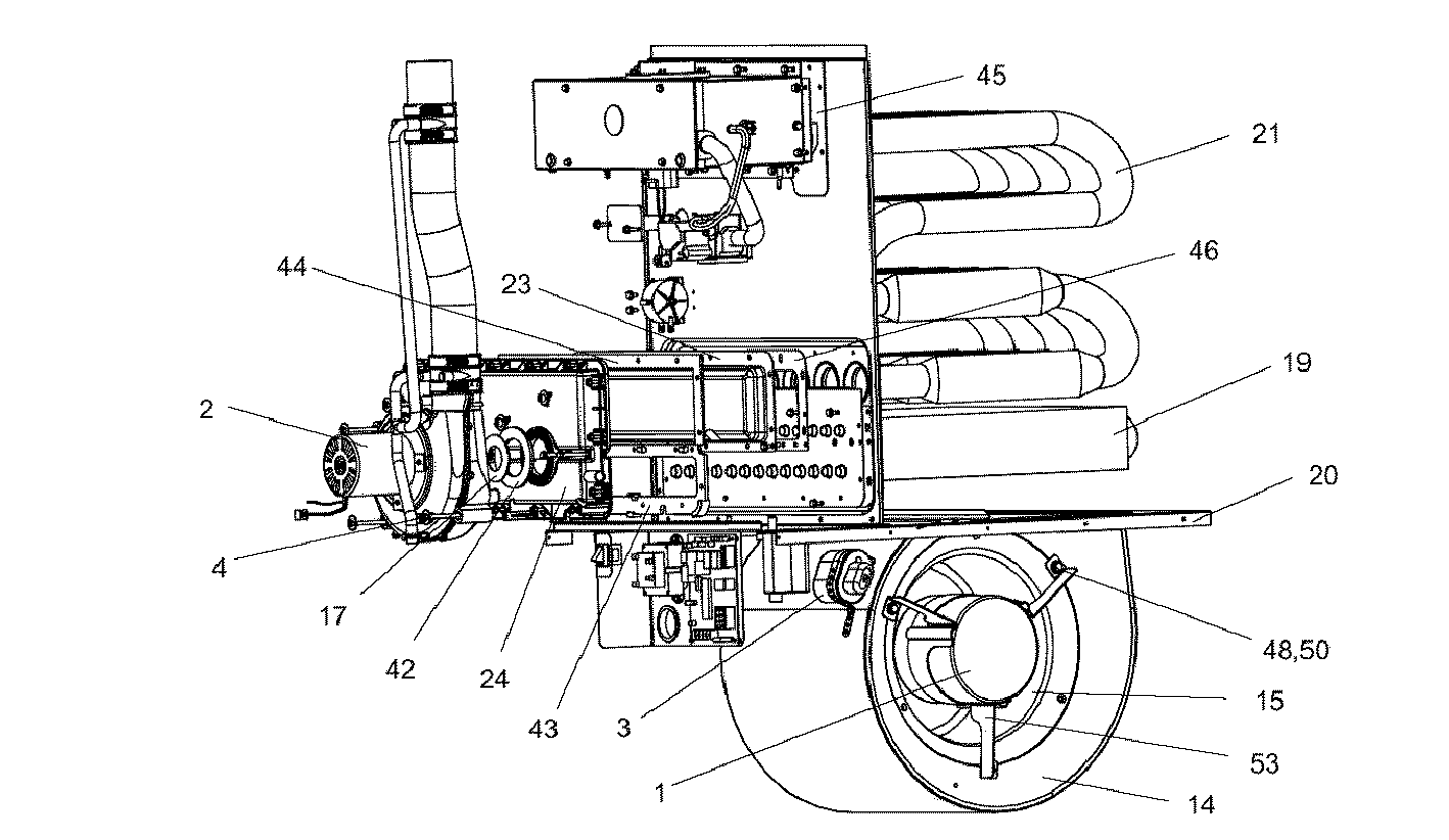 Coleman UGAE080CDB blower assy diagram