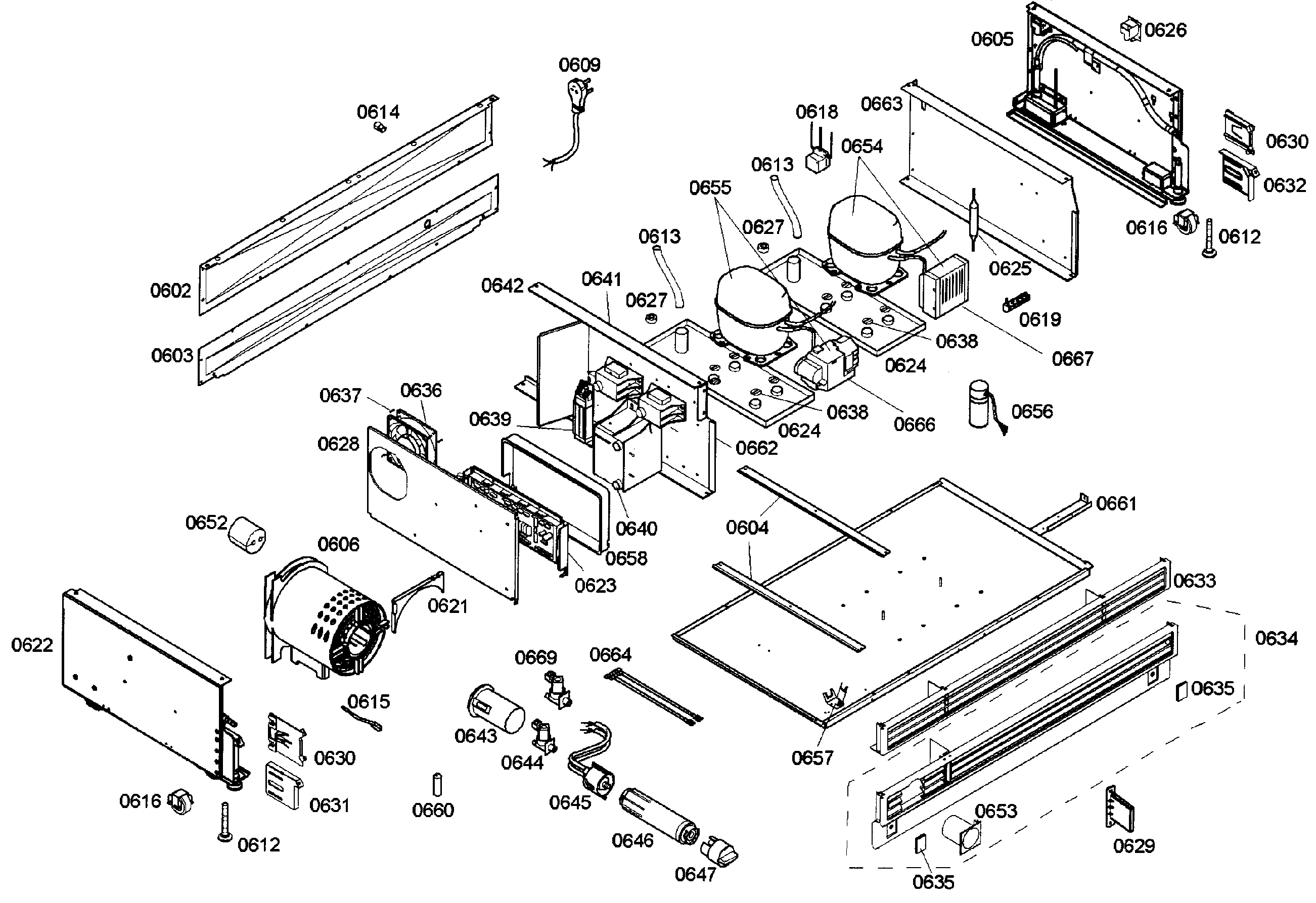 Thermador T36IT71NNP/29 compressor diagram