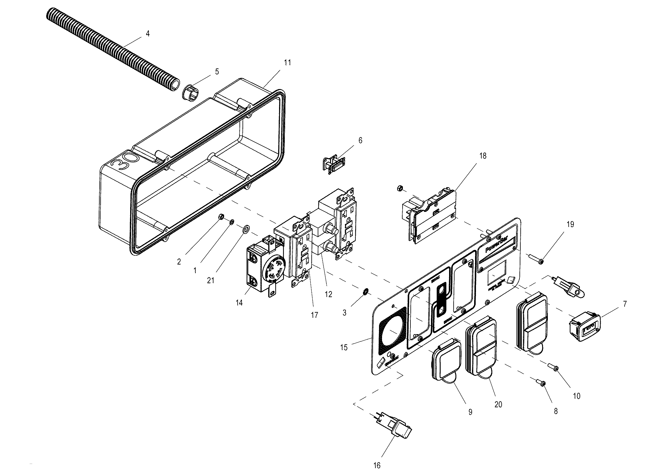 Generac 005778-2 control panel diagram