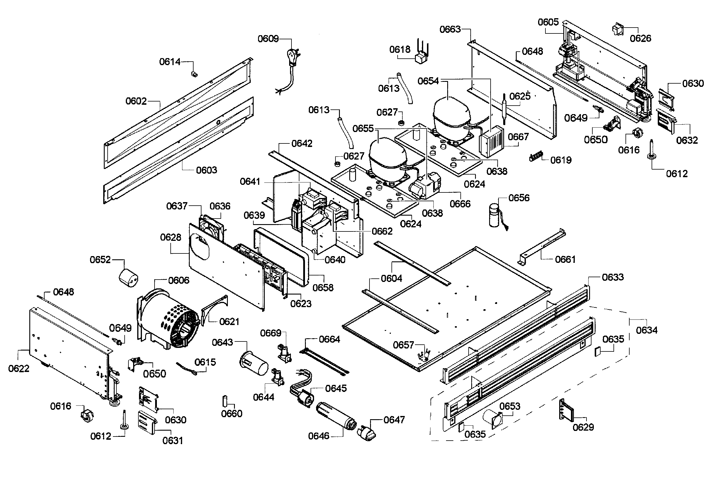 Thermador T36IT71NNP/35 compressor diagram