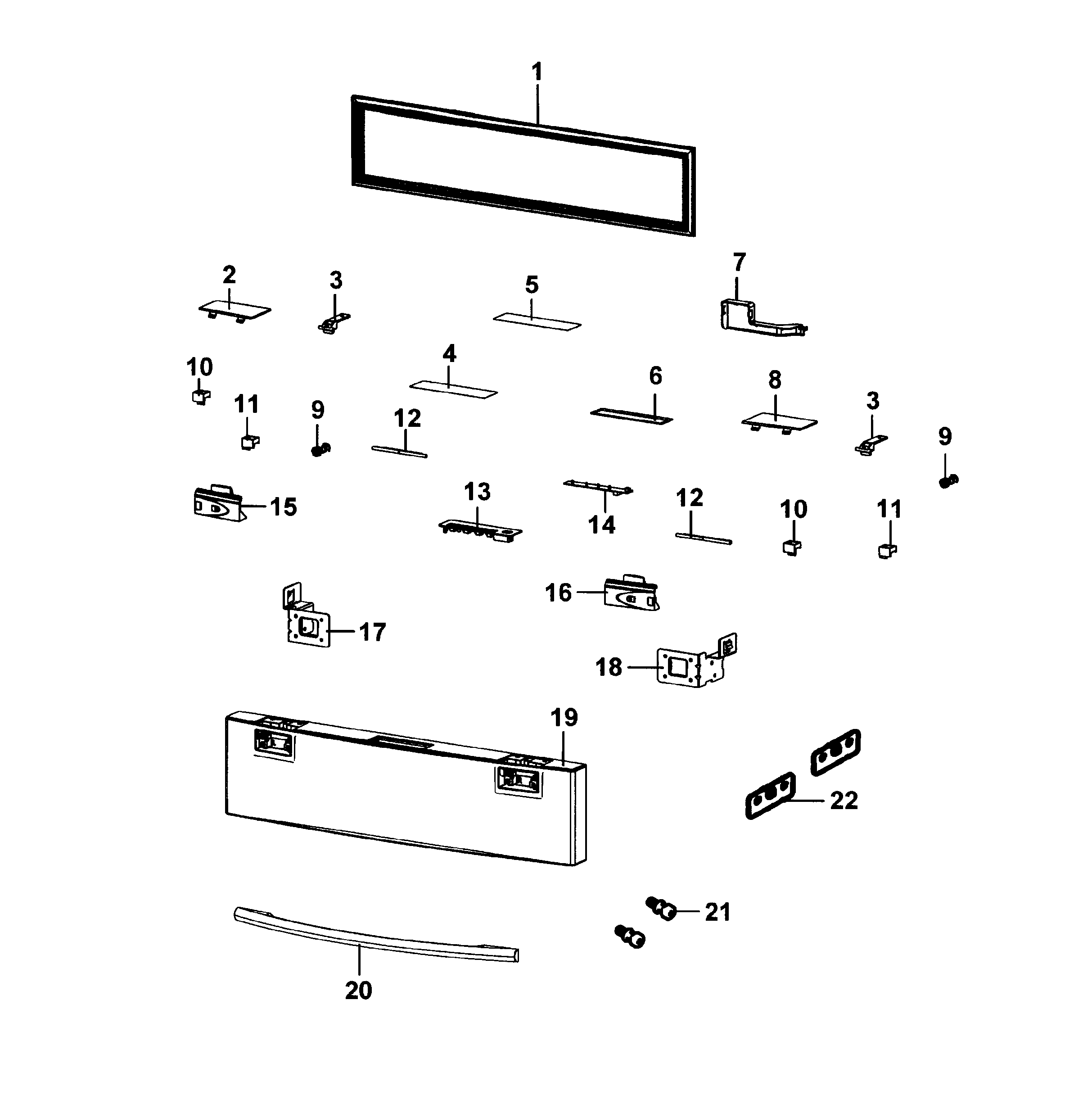 Samsung RF4289HARS/XAA-01 flexzone door diagram