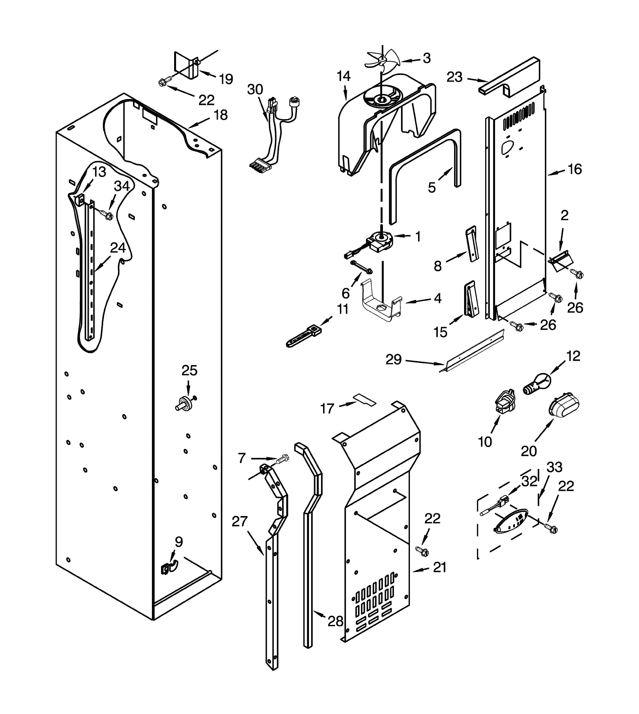 Dacor DYF42BNDI00 fre liner parts diagram