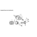 Generac LP3250-6000-0 crankshaft piston & connect rod diagram