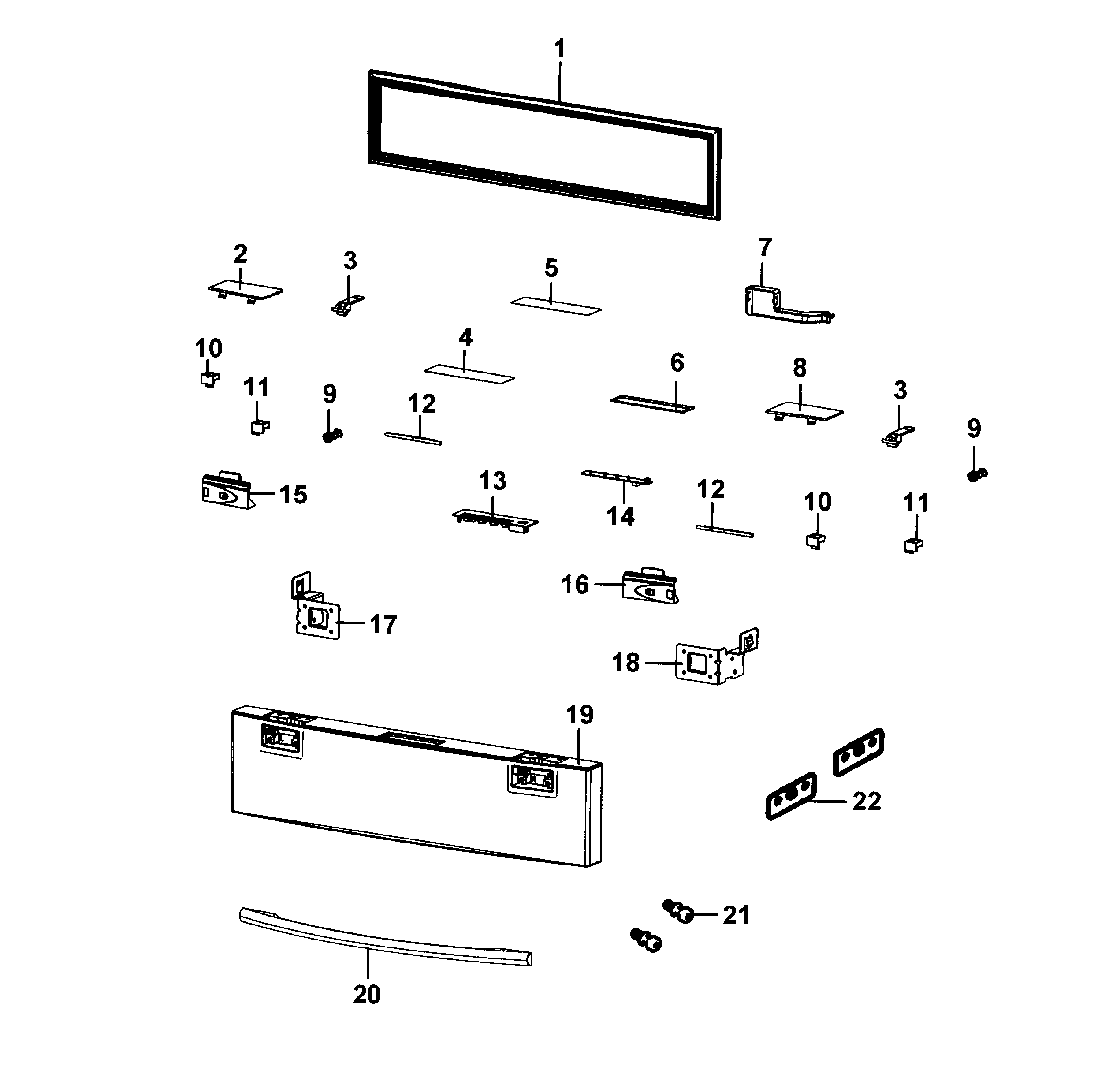 Samsung RF4287HARS/XAA-01 flexzone door diagram