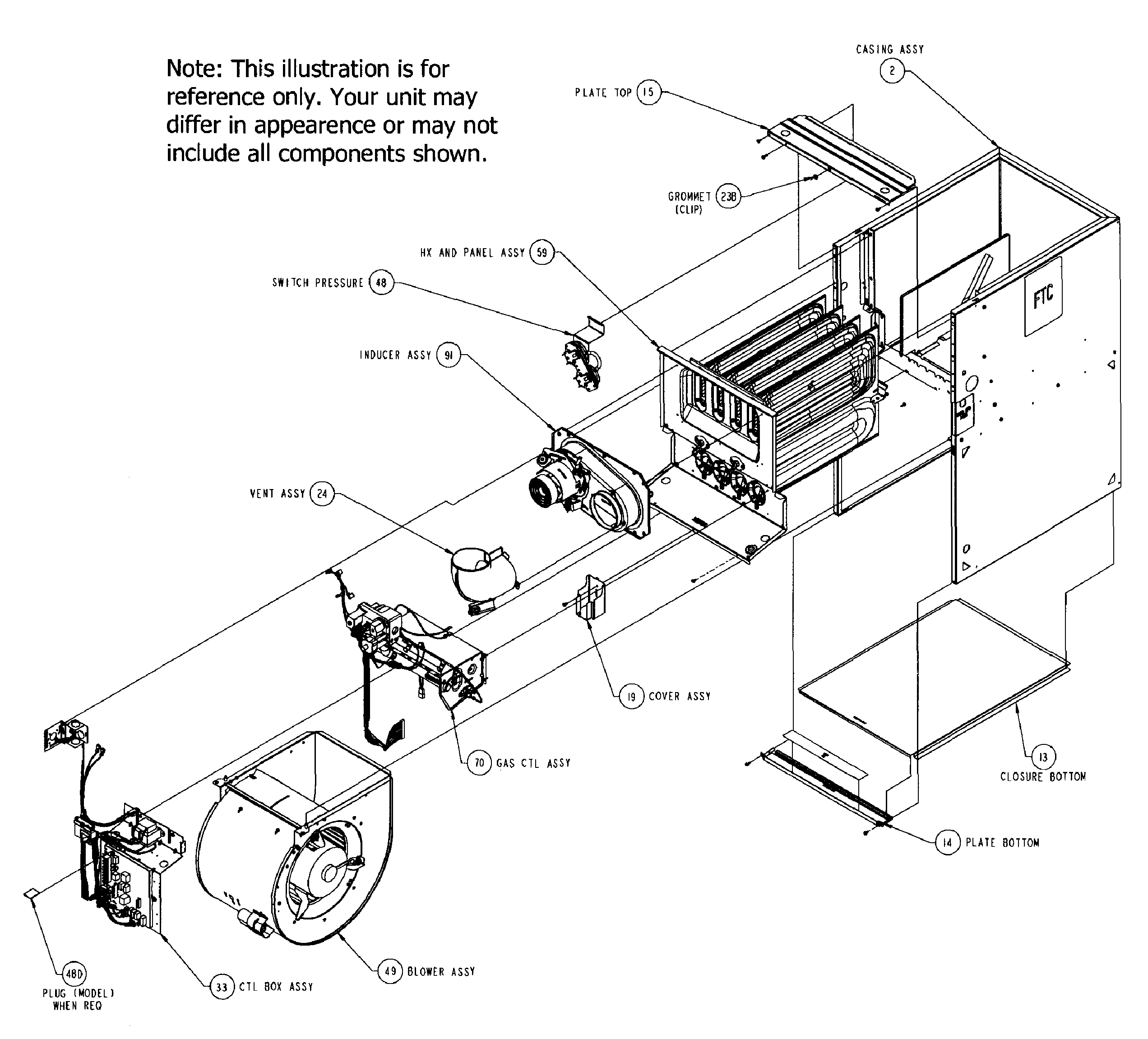 Carrier 58CVA070---10112 cabinet 1 diagram