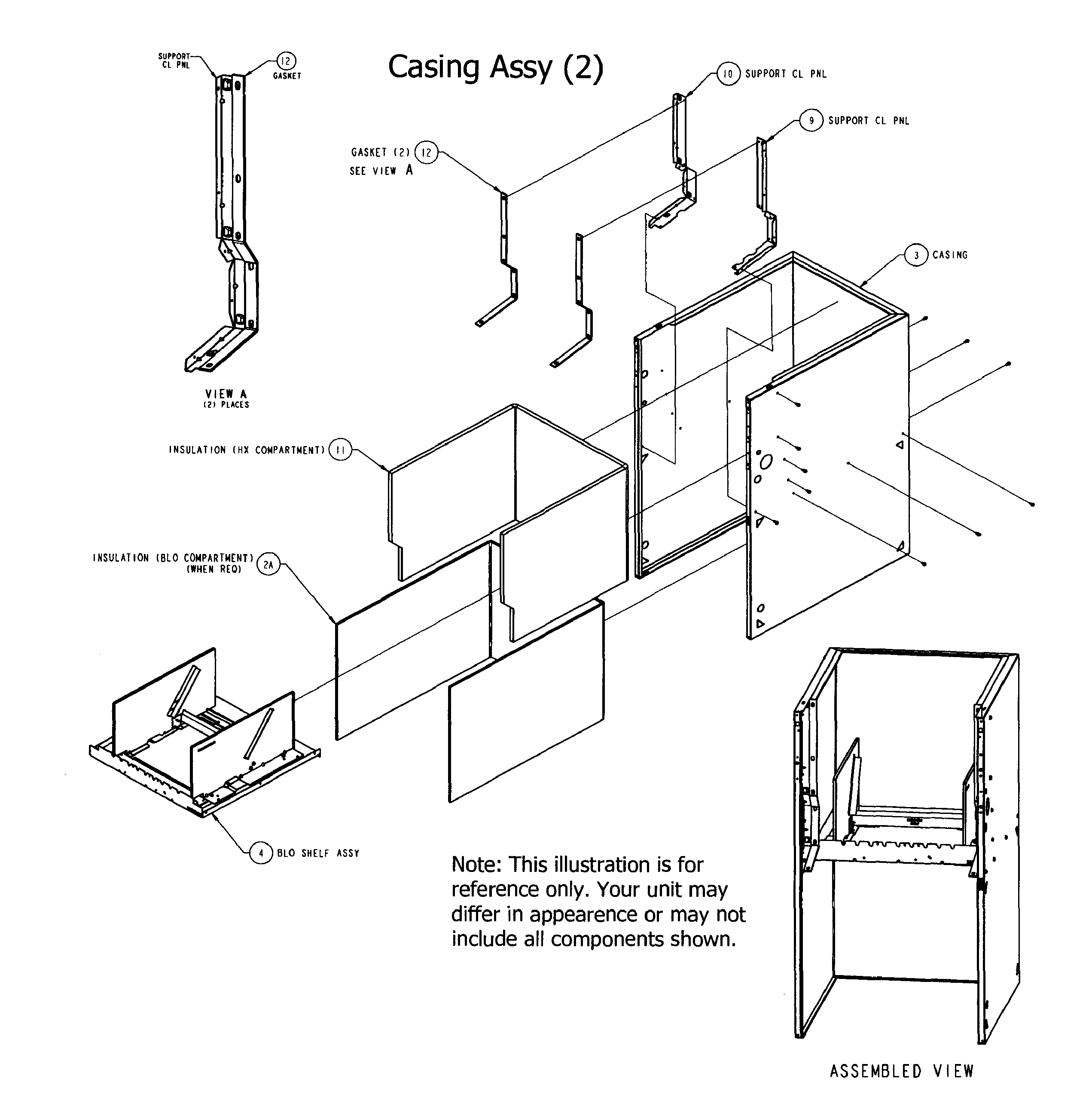 Carrier 58CVA070---10112 casing diagram