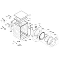 Bosch WAS20160UC/33 frame & door diagram