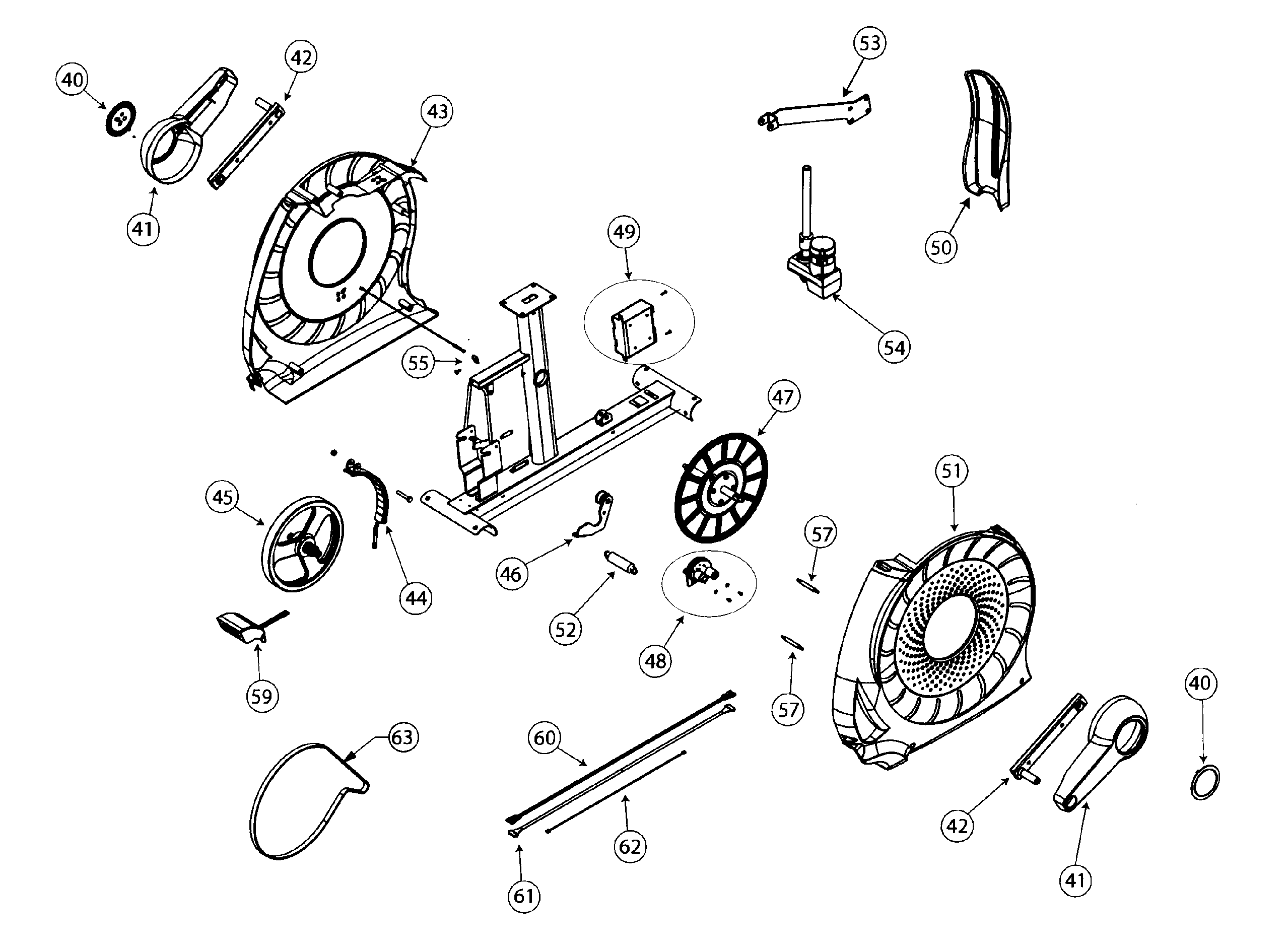 Schwinn SCHWINN 470 wheel assy diagram