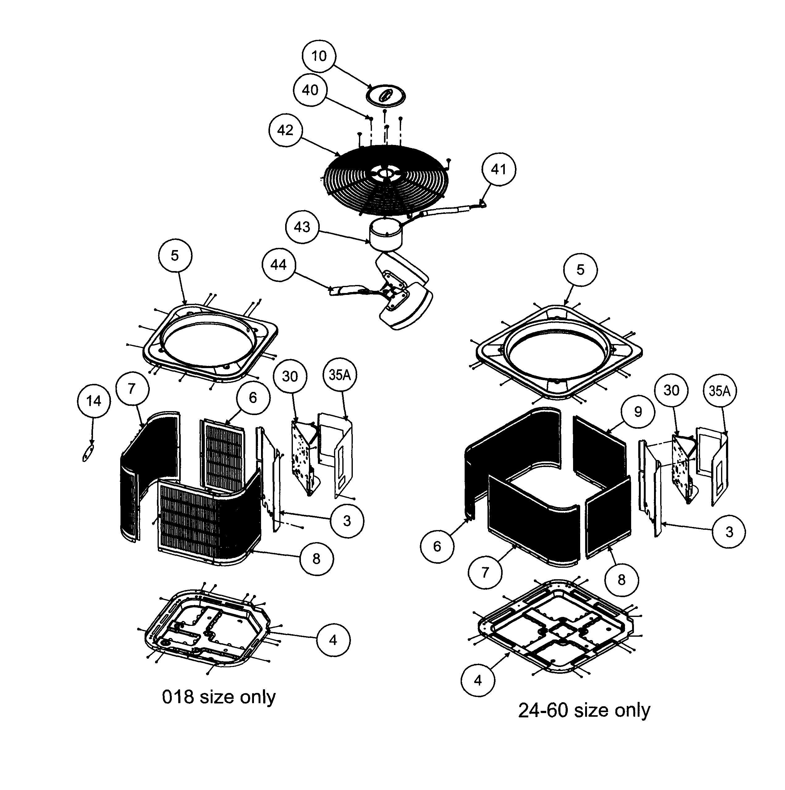 Carrier 24ACC636A0030010 cabinet 1 diagram