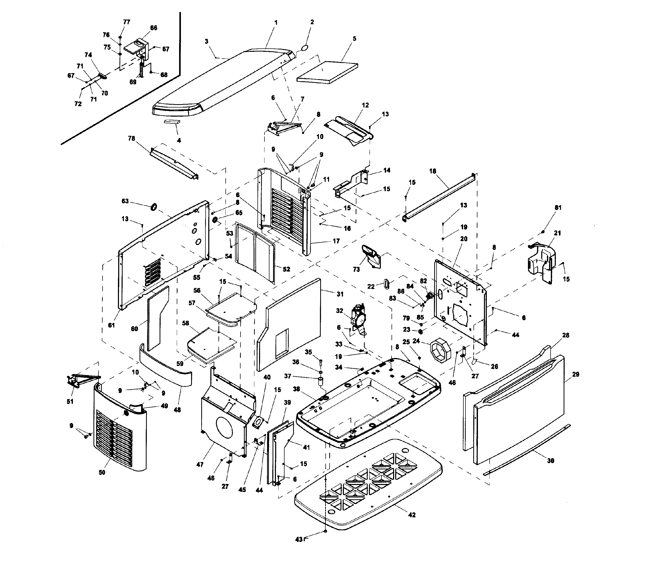 Generac 006437-0 enclosure diagram